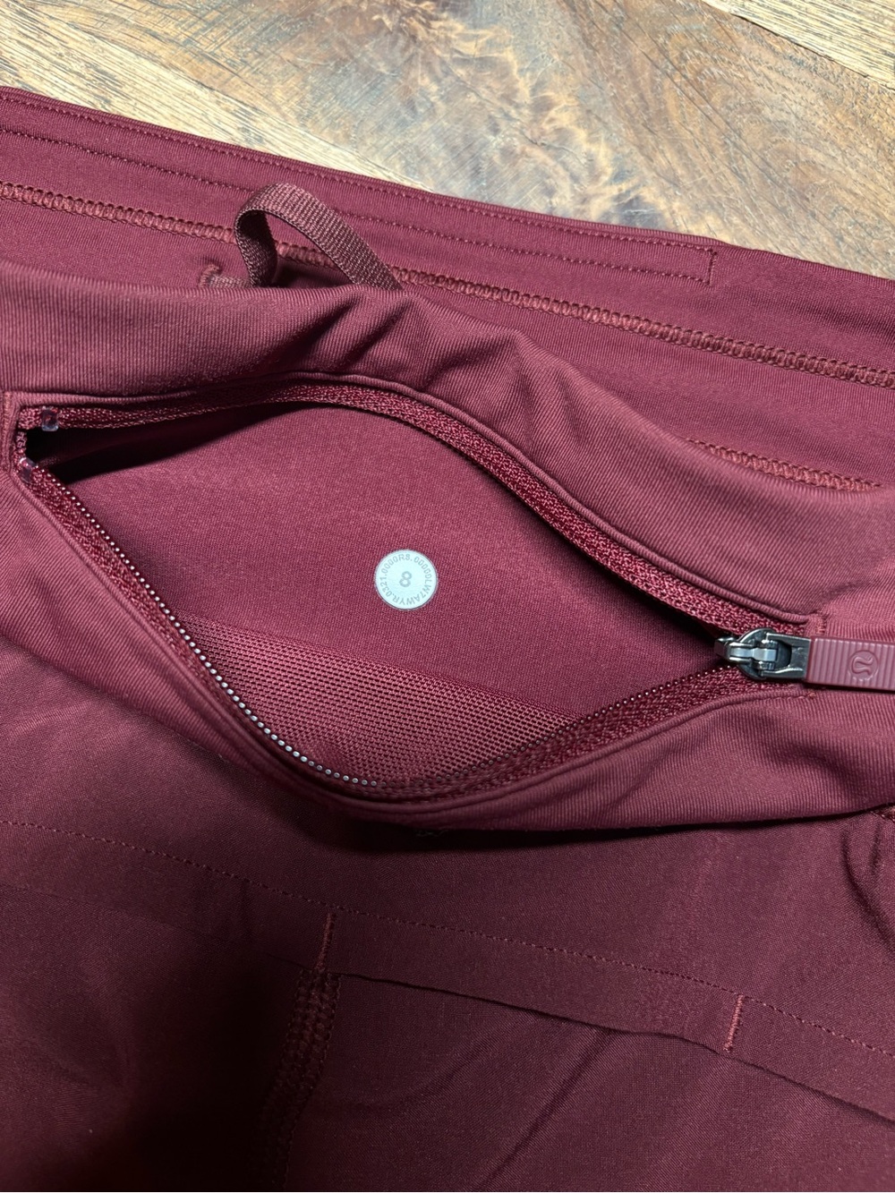 Lululemon burgundy athletic shorts - Picture 6 of 6